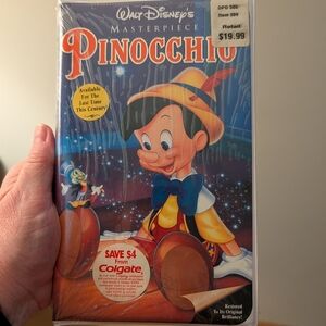 🆕 Walt Disney | PINOCCHIO | MASTERPIECE | VHS | 239 | SEALED | CLAMSHELL